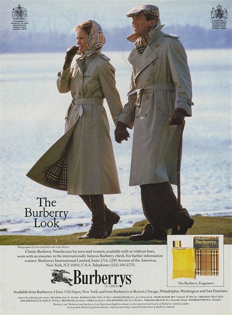 vintage burberry ad 80s|Burberry commercial history.